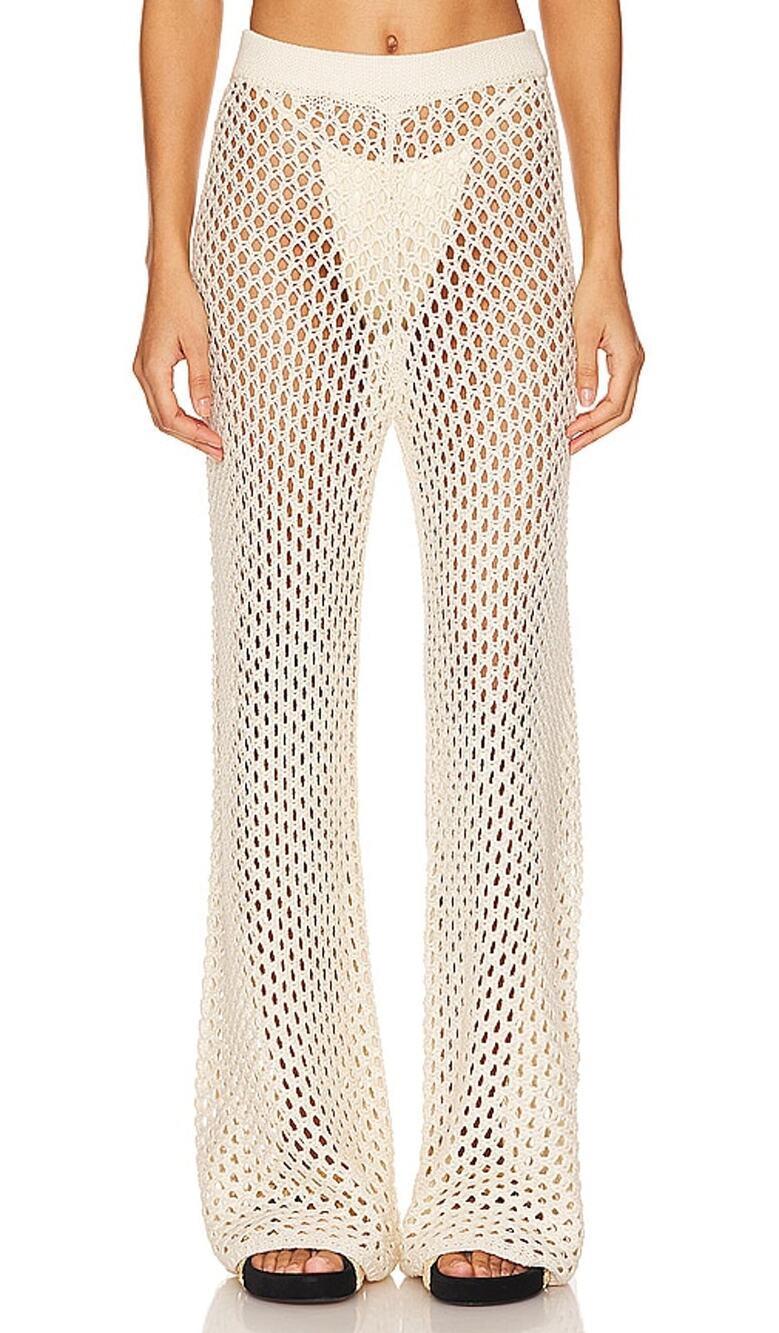 Minkpink Crochet Beige Balmy Pants Size XS